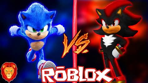 Sonic La Pelicula Vs Shadow La Pelicula En Roblox Batalla Epica De