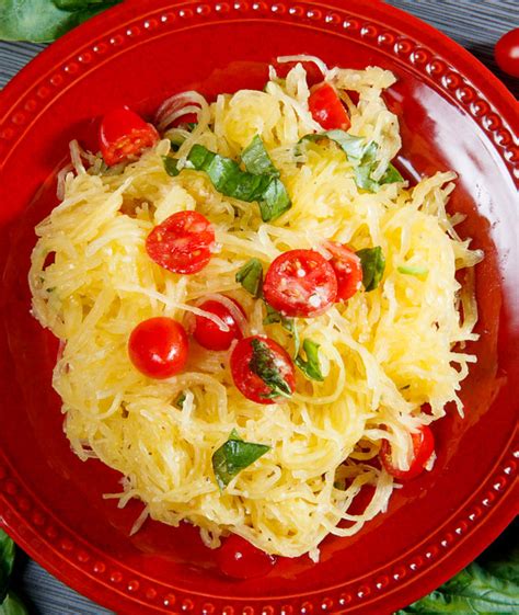 Recipe Of The Month — Spaghetti Squash With Tomatoes Basil And