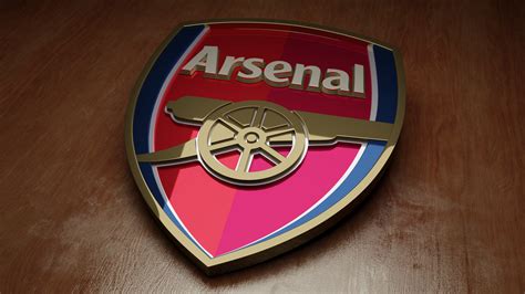 Arsenal Fc Badge 3d Render Rgunners