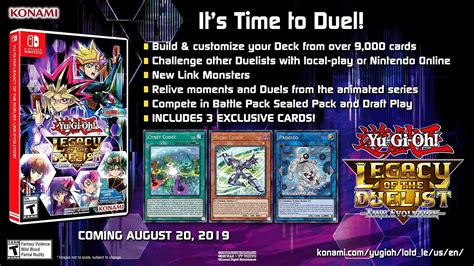 With over 9000 cards to choose and construct. Yu-Gi-Oh! Legacy of the Duelist: Link Evolution boxart, pre-orders open - Nintendo Everything