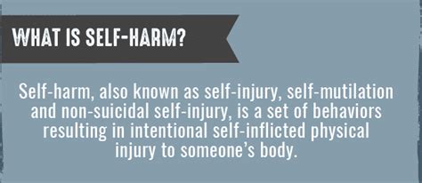Self Harm Warning Signs Causes Effects How To Get Help