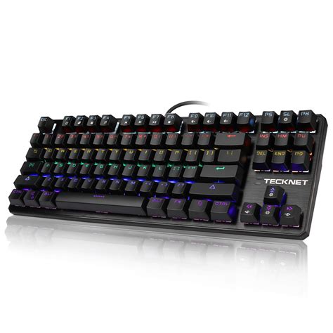 Buy Tecknet Mechanical Keyboard Rainbow Backlit Illuminated Wired