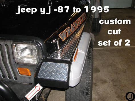 Purchase Jeep Yj Diamond Plate Front Fender Covers In Elmwood Park