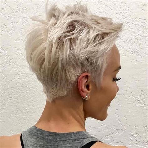 There are no limits to the spectrum of different blonde shades. Messy Pixie Haircuts to Refresh Your Face, Women Short ...