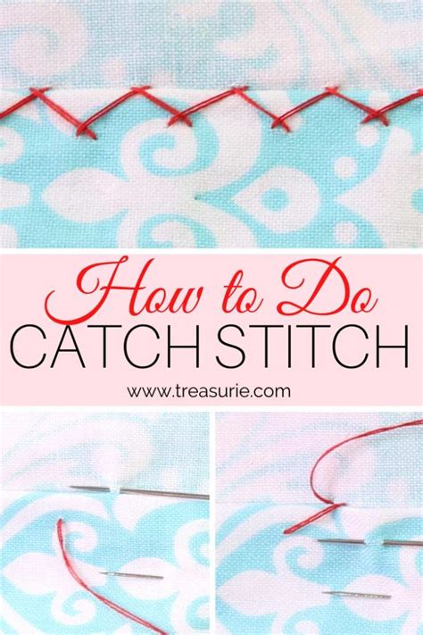 Catch Stitch How To Sew Catch Stitch Easily Treasurie