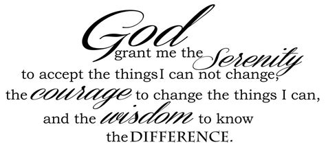 God Grant Serenity Prayer Vinyl Wall Decal Quotes Wall Stickers