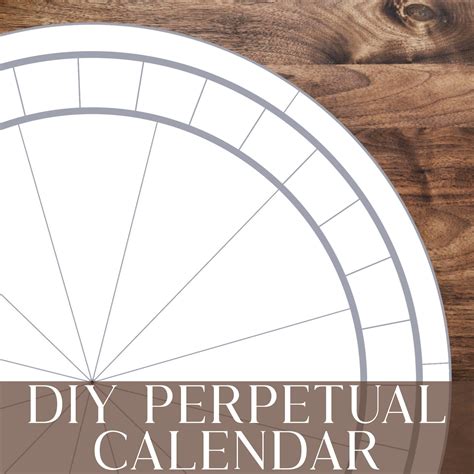Blank Perpetual Calendar Diy Calendar Printable Luftmensch Designs