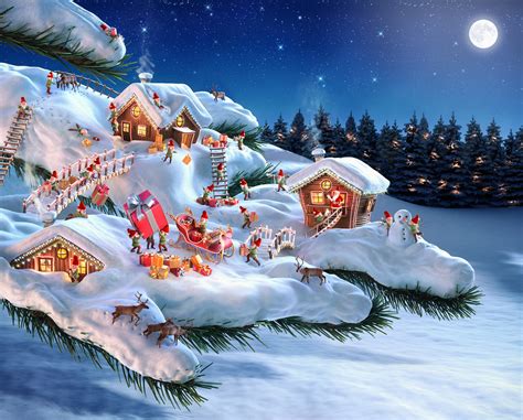 Hd Desktop Wallpaper Feiertage Weihnachtsmann Schnee Weihnachten