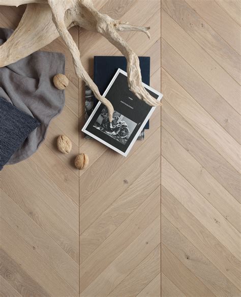 This Gorgeous Chevron Wood Flooring Looks Natural And Unfinished Even