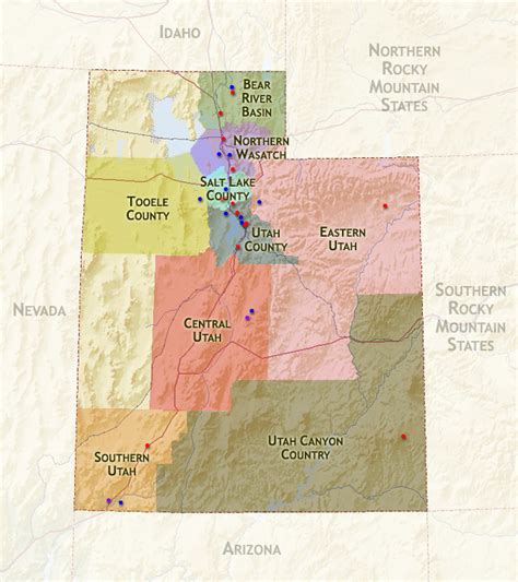 Utah Temples Map