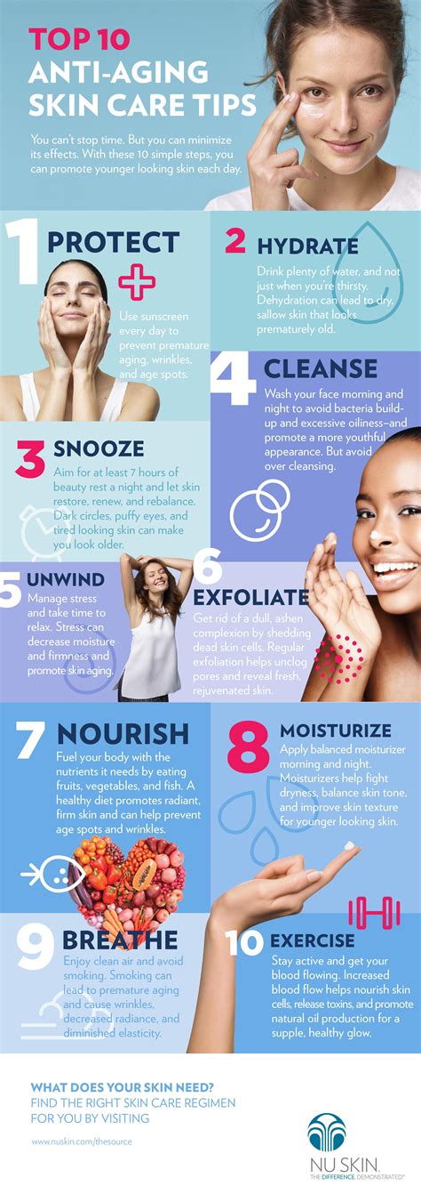 10 Anti Aging Skincare Tips You Must Know Infographic Lifecellskin