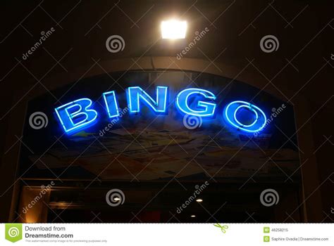Bingo Neon Sign At Night Stock Image Image Of Architecture 46258215