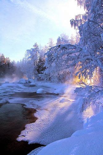 Frozen Lake Finland Winter Scenery Winter Scenes Winter Landscape