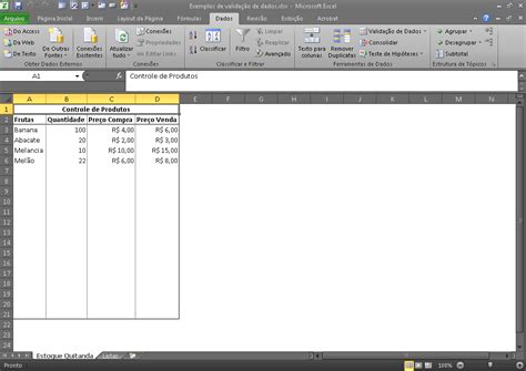 Usando lista suspensa no Excel com validação de dados Blog LUZ