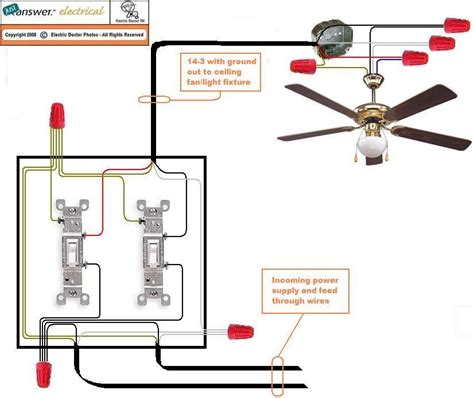 Ceiling Fan With Light Wiring Diagram One Switch Easy Wiring