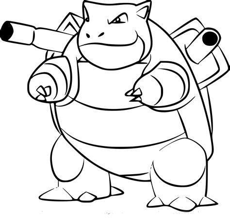 Voir plus d'idées sur le thème dessin pokemon, pokémon, dessin. Coloriage Tortank Pokemon Go à imprimer