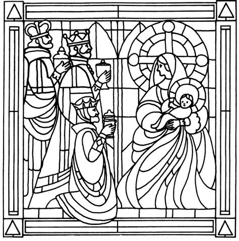 Medieval Stained Glass Coloring Pages Coloring Home