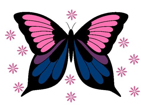 Dibujo de Mariposa pintado por Priscila en Dibujos net el día a las