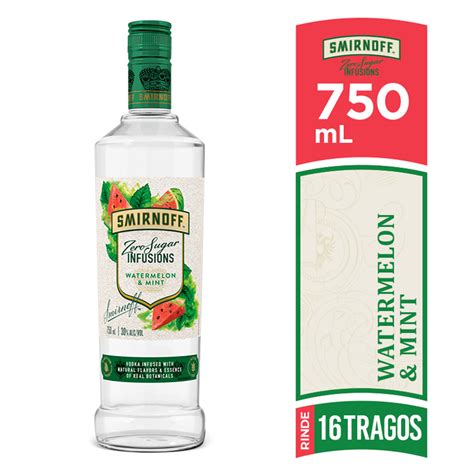Vodka Smirnoff Infusions Watermelon Mint Zero Sugar 750 Ml Vinum Store