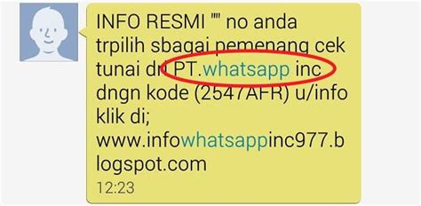 Ciri Pesan Penipuan WhatsApp Yang Wajib Diwaspadai