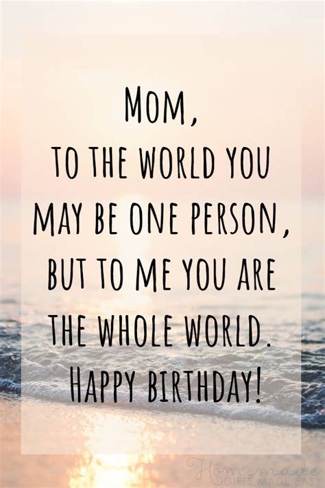 Every day she cleans the rooms, washes the dishes and doesn`t let my brother and me fight. 100+ Best Happy Birthday Mom Wishes, Quotes & Messages