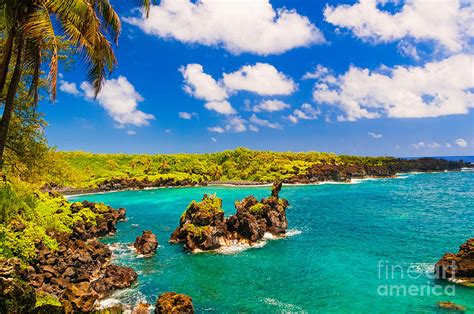 Spectacular Ocean View On The Road To Hana Maui Hawaii Usa Photograph
