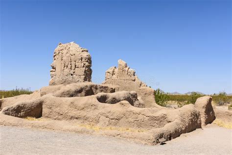 Small Outer Building Structure At The Casa Grande Ruins Stock Photo