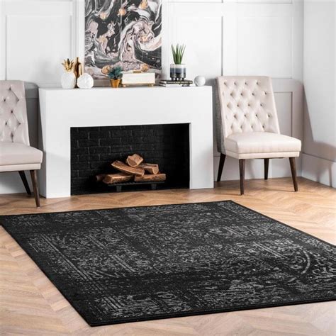 Maybe you would like to learn more about one of these? nuLOOM Arlena 2 x 8 Black Indoor Floral/Botanical Runner ...