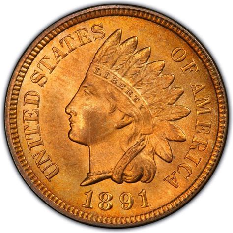1891 Indian Head Pennies Values And Prices Past Sales