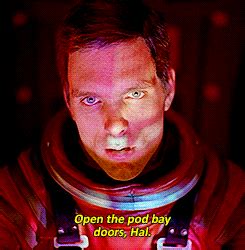 Open the pod bay doors please, hal. Stanley Kubrick GIF - Find & Share on GIPHY