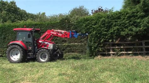 Swivil Trim Hedgecutter Attachment For Tractor Front Loaders Youtube