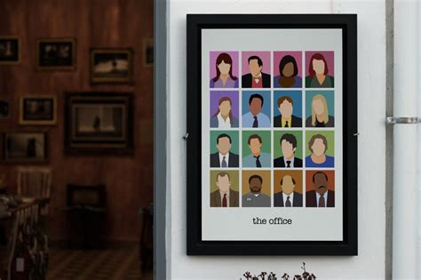 The Office Tv Show Characters Poster The Office Ts Etsy