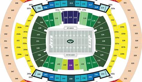 MetLife Stadium, E. Rutherford NJ - Seating Chart View