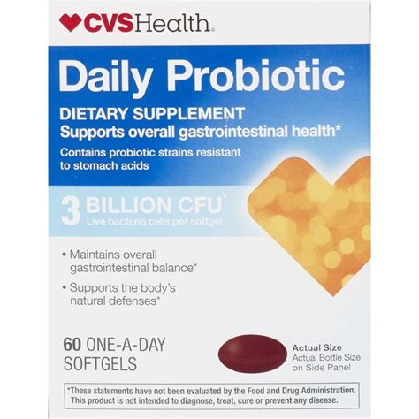 Cvs Health Daily Probiotic Softgels 60 Ct Pick Up In Store Today At Cvs