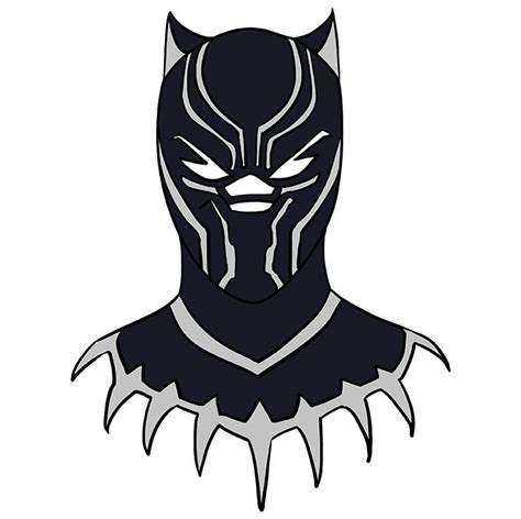Drawing Of Black Panther Face Antonvanleeuwenhoekcelltheory