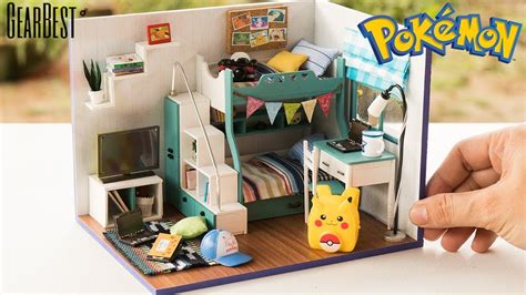 10 cute kids bedroom themed pokemon thanks for watching & subscribe. DIY Miniature Pokemon Bunk Bedroom for Boys - YouTube