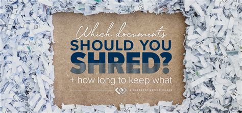 Which Documents Should You Shred And When Erin Ewing