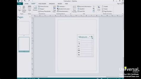 Introduction To Microsoft Publisher 2013 Tutorial Universal Class