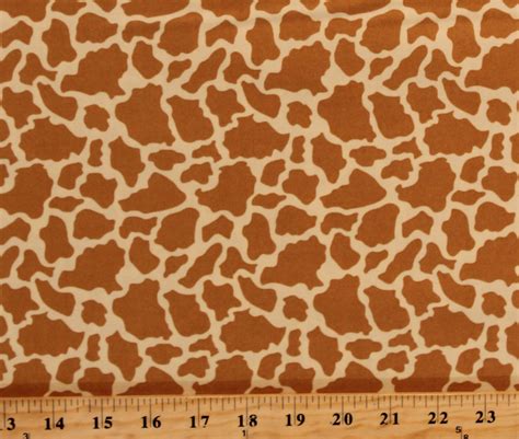 Cotton Animal Skin Prints Giraffe African Orange Cotton Fabric Print By