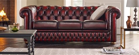 Both the armrests and the sofa's back typically curve outwards towards the top of the sofa, giving it an unmistakable look. Buy a 3 Seater Chesterfield Sofa at Sofas by Saxon
