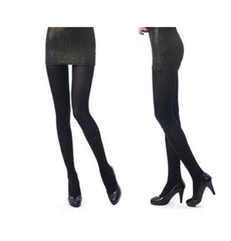 Cheap Black Sexy Womens Ladies Basic For Girl Solid Color Slim Tights