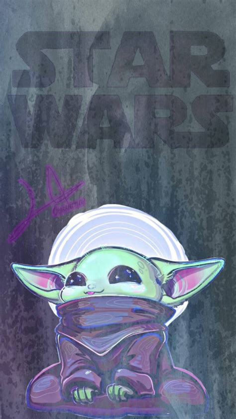 Cartoon Wallpapers Baby Yoda Wallpaper Baby Yoda 💚 In 2020 Yoda