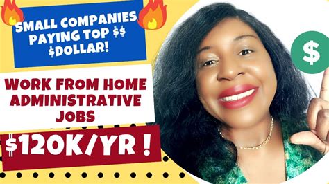 Small Companies Top Dollar work from home Jobs 2023 | No degree Top