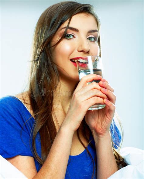 Woman Holding Water Glass Stock Photo Image Of Modern 109238608