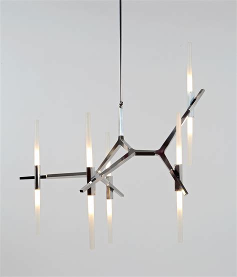 Agnes Chandelier 10 Lights Polished Nickel Architonic