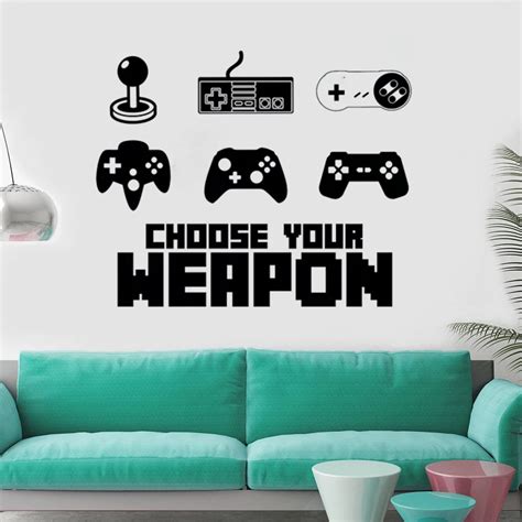 Buy Game Controller Wall Sticker Home Games Decoration