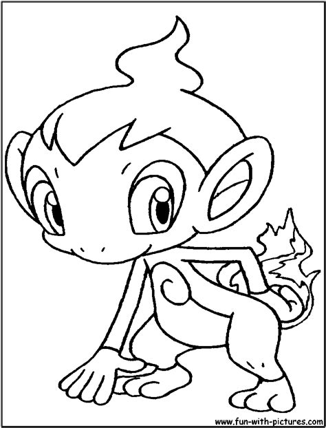 Chimchar Coloring Pages