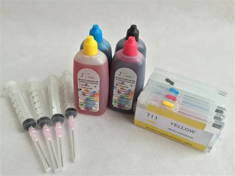 Refillable Ink Cartridge Kits For Hp 711 For Hp Designjet T120 24 In