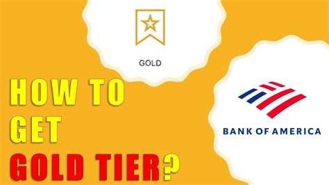 How To Get Gold Tier At Bank Of America Youtube