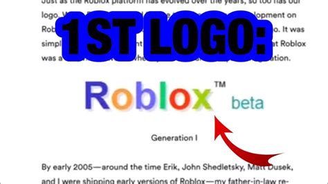 Early Roblox Logo